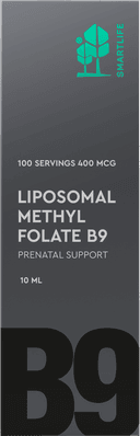 Липосомальный метилфолат B9, Поддержка беременных, флакон с дозатором, 10мл. СМАРТЛАЙФ. Liposomal Methyl Folate B9, Prenatal Support, SMARTLIFE — фото 2