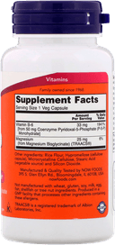 P-5-P / П-5-П, 50 мг, капсулы, 90 шт. NOW Foods — фото 3