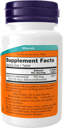 Селен Selenium, таблетки, 100 шт. NOW Foods — фото 2