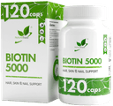 Биотин (Витамин В7) Biotin капсулы, 120 шт. NaturalSupp — фото 3