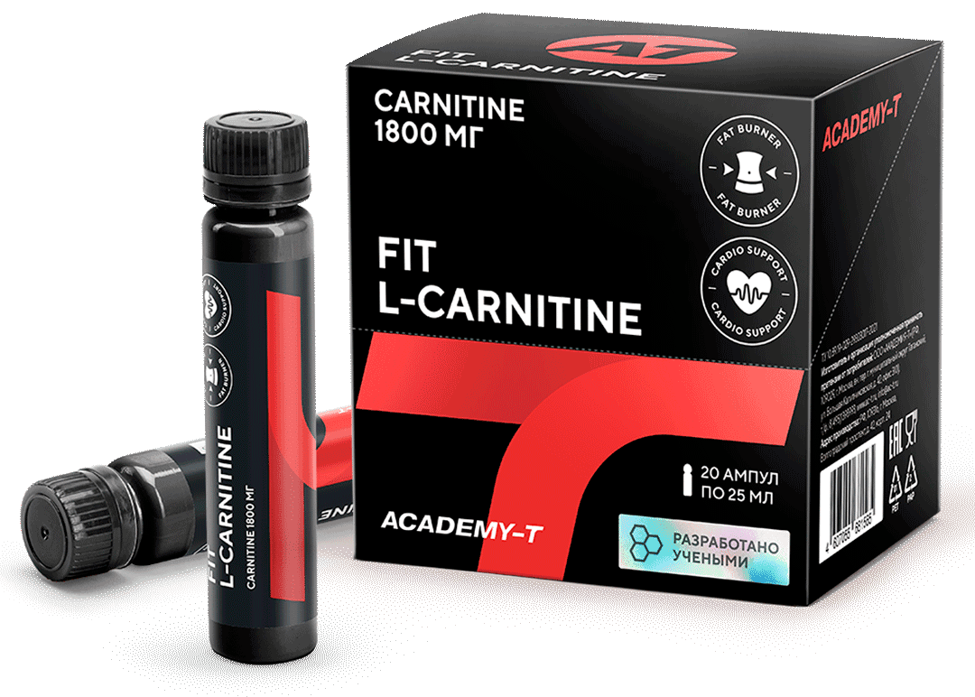 Fit L-Carnitine 1800 г (20 ампул х 25 мл) БАД. АКАДЕМИЯ-Т