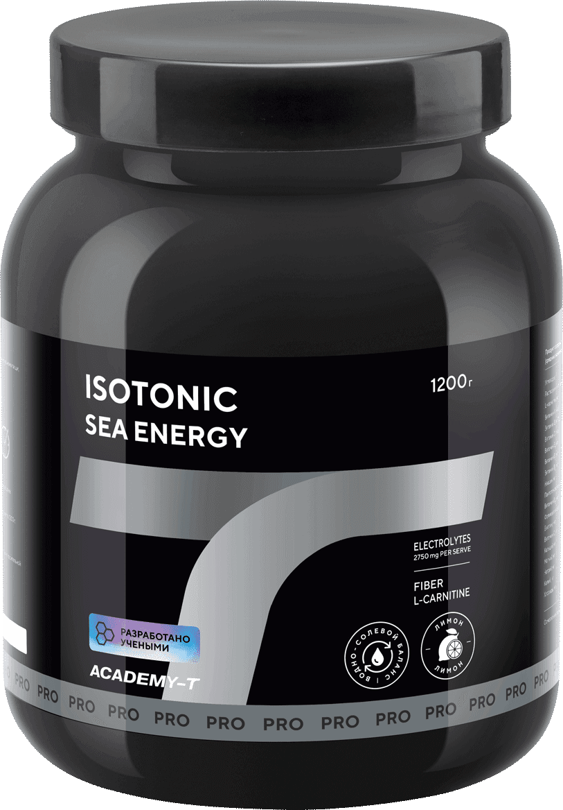 Изотоник ISOTONIC Sea Energy® со вкусом лимон, порошок, 1200 г. АКАДЕМИЯ-Т
