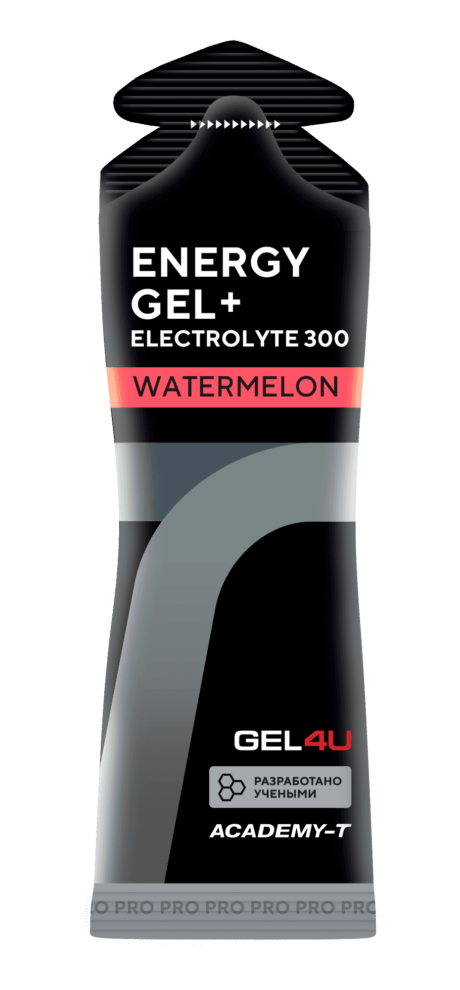 Гель энергетический углеводный с электролитами Energy Electrolyte Gel АРБУЗ, 60мл. АКАДЕМИЯ-Т