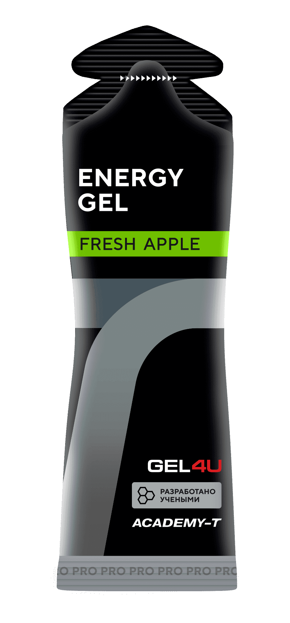 Гель энергетический углеводный Energy Gel ЯБЛОКО, 60мл. АКАДЕМИЯ-Т