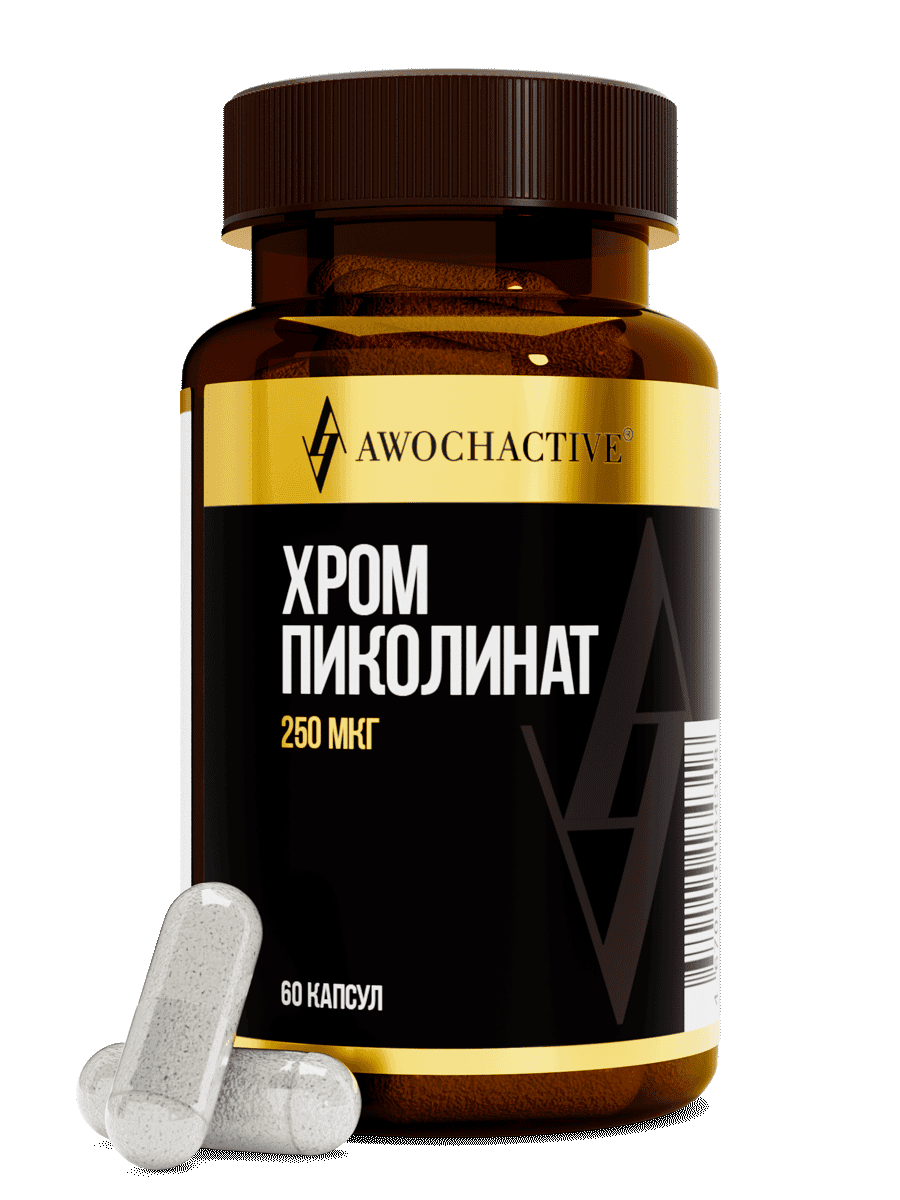 CHROME PICOLINATE CR (ХРОМА ПИКОЛИНАТ) БАД, капсулы, 60 шт. ТЖК тм AWOCHACTIVE