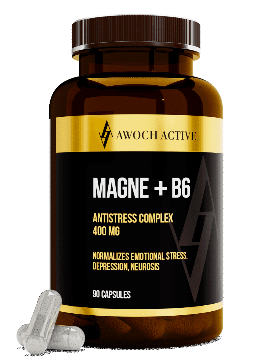 Magne+B6 (Магне + Б6) капсулы, 90 шт. ТЖК 720мг тм AWOCHACTIVE