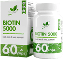 Биотин (Витамин В7) Biotin капсулы, 60 шт. NaturalSupp — фото 1