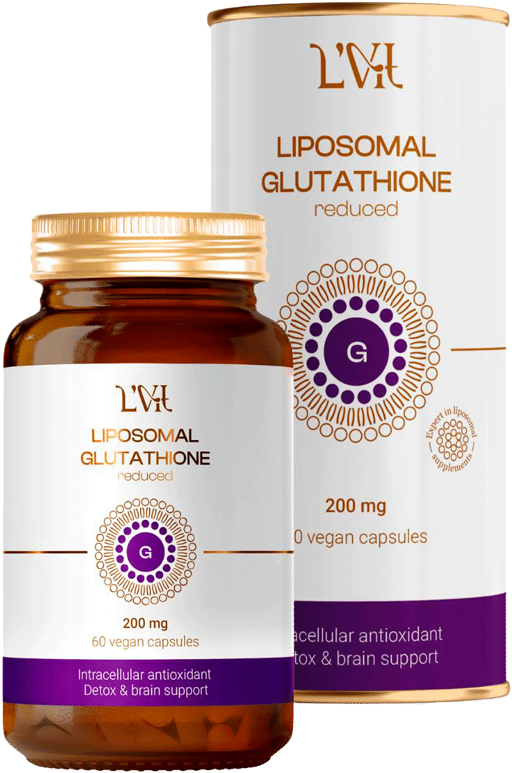 Liposomal Glutathione Reduced Липосомальный Глутатион, капсулы, 60 шт. Liposomal Vitamins