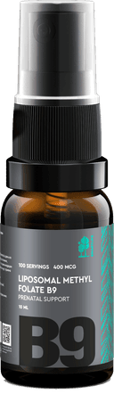 Липосомальный метилфолат B9, Поддержка беременных, флакон с дозатором, 10мл. СМАРТЛАЙФ. Liposomal Methyl Folate B9, Prenatal Support, SMARTLIFE — фото 1