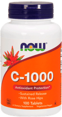 C-1000, Витамин С-1000 мг, таблетки, 100 шт. NOW Foods — фото 1