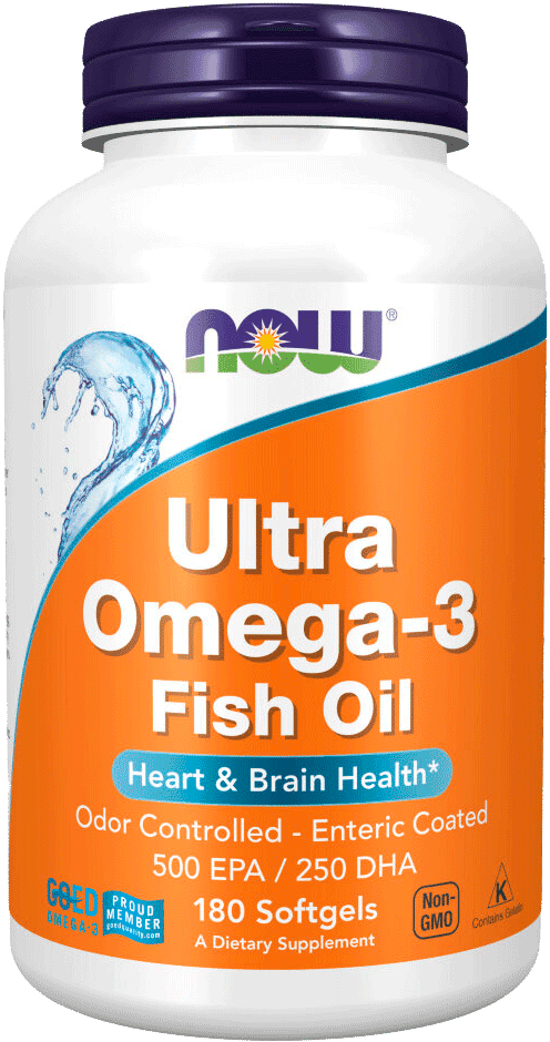 Ультра Омега-3 / Ultra Omega 3, капсулы, 180 шт. NOW Foods