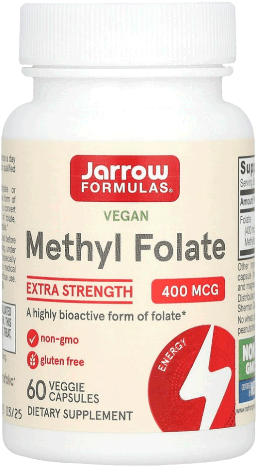 Methyl Folate, вегетарианские капсулы, 60 шт.  Jarrow Formulas