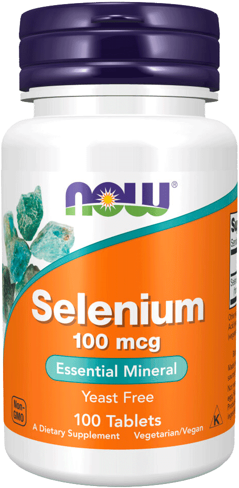 Селен Selenium, таблетки, 100 шт. NOW Foods