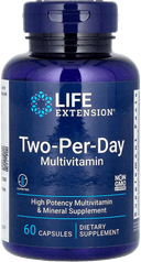 Мультивитамины Two-Per-Day Multivitamin, капсулы, 60 шт. Life Extension — фото 1