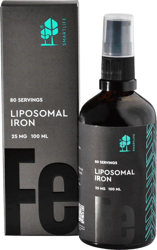 Липосомальное железо, дозатор, 100мл. СМАРТЛАЙФ / Liposomal iron, SMARTLIFE