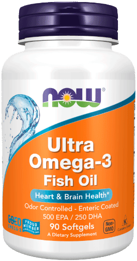 Ультра Омега-3 / Ultra Omega 3, капсулы, 90 шт. NOW Foods